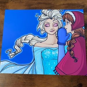 Frozen Elsa Anna Wicked Disney Art Print